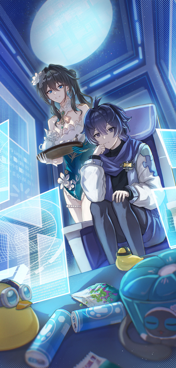 This is a pixiv picture whose title is 休憩にしましょう.