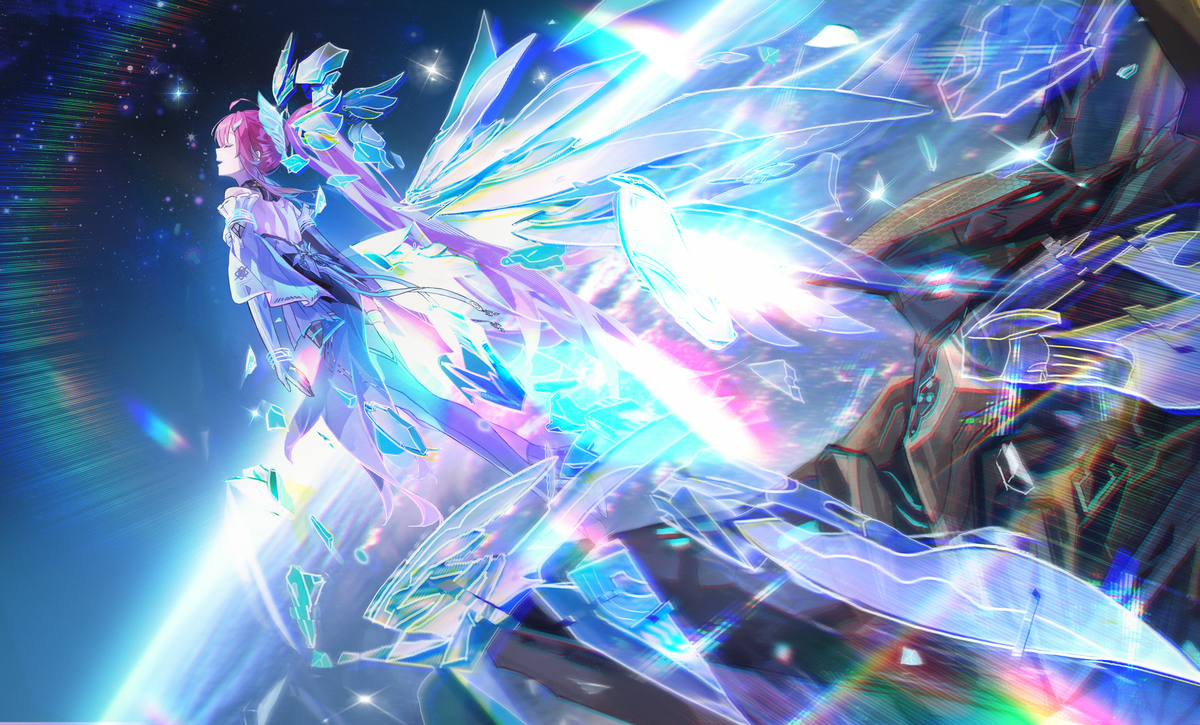 This is a pixiv picture whose title is Aemeath😭😭.