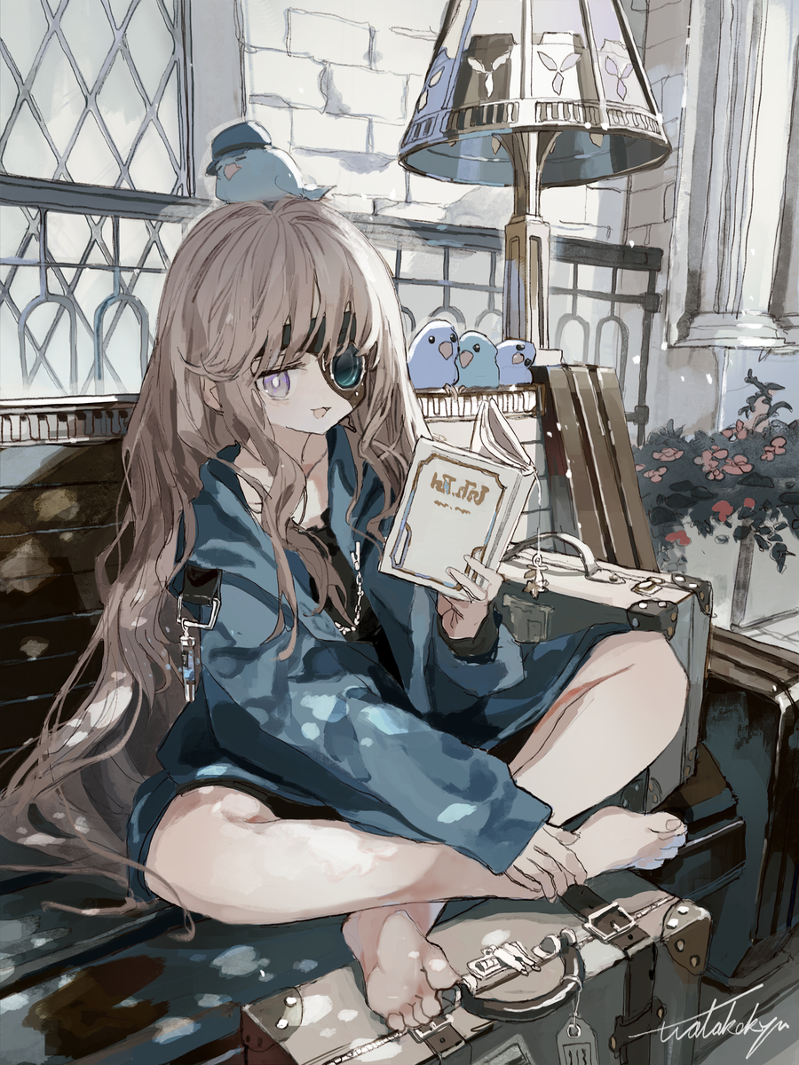 This is a pixiv picture whose title is 休憩.