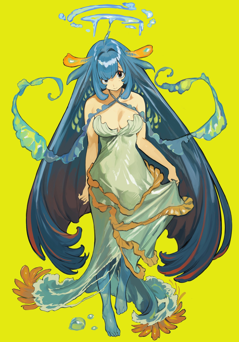 This is a pixiv picture whose title is 🌊🐮.