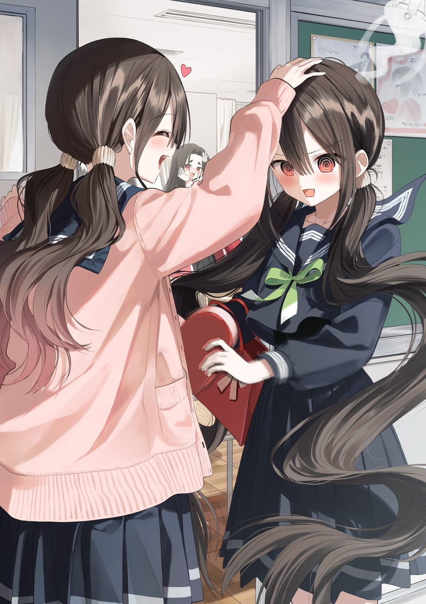 This is a pixiv picture whose title is 姉に送るチョコ.