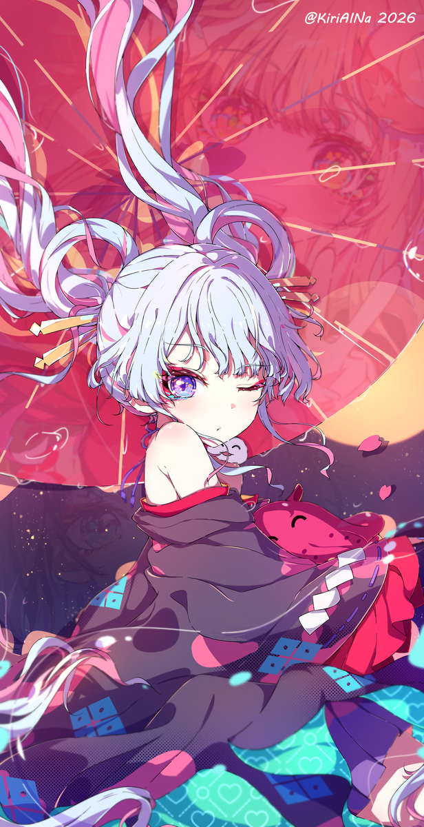 This is a pixiv picture whose title is 月見ヤチヨ  新年.