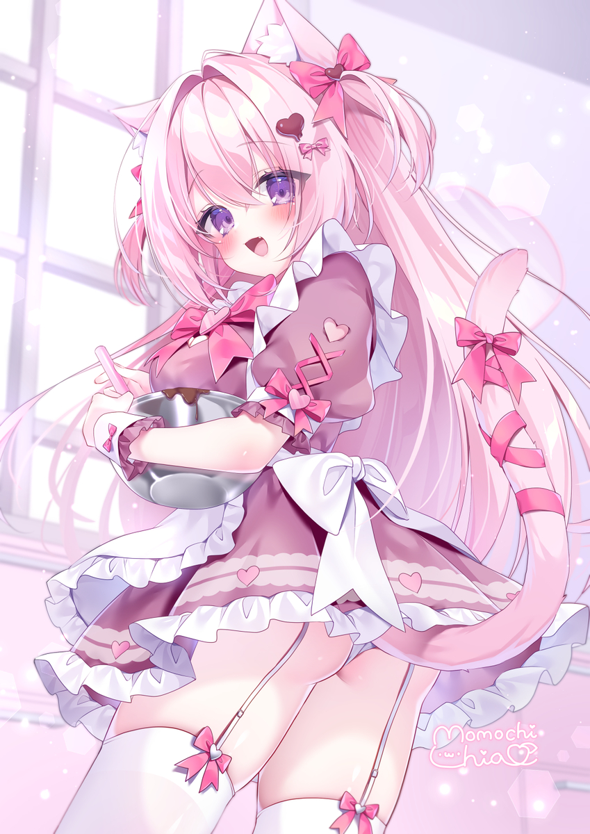 This is a pixiv picture whose title is もー、まだ見ちゃだめっ♥.