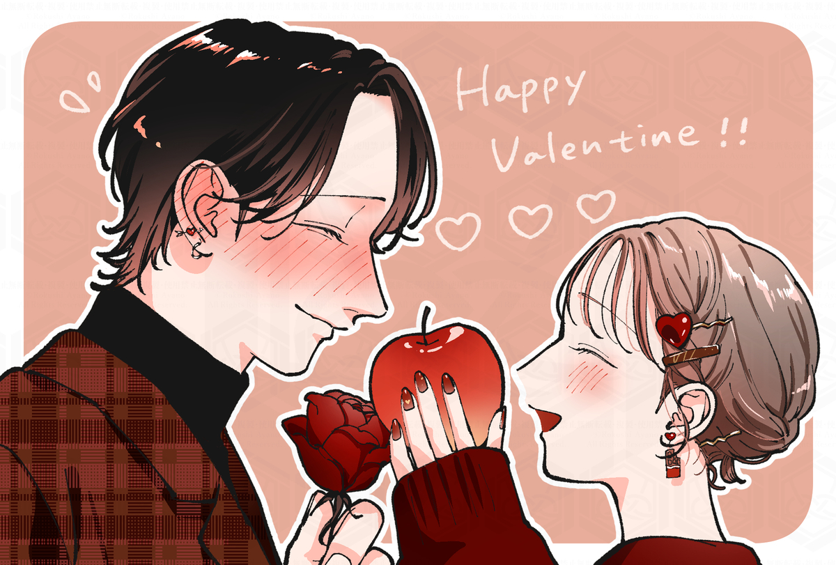 This is a pixiv picture whose title is バレンタイン2026.