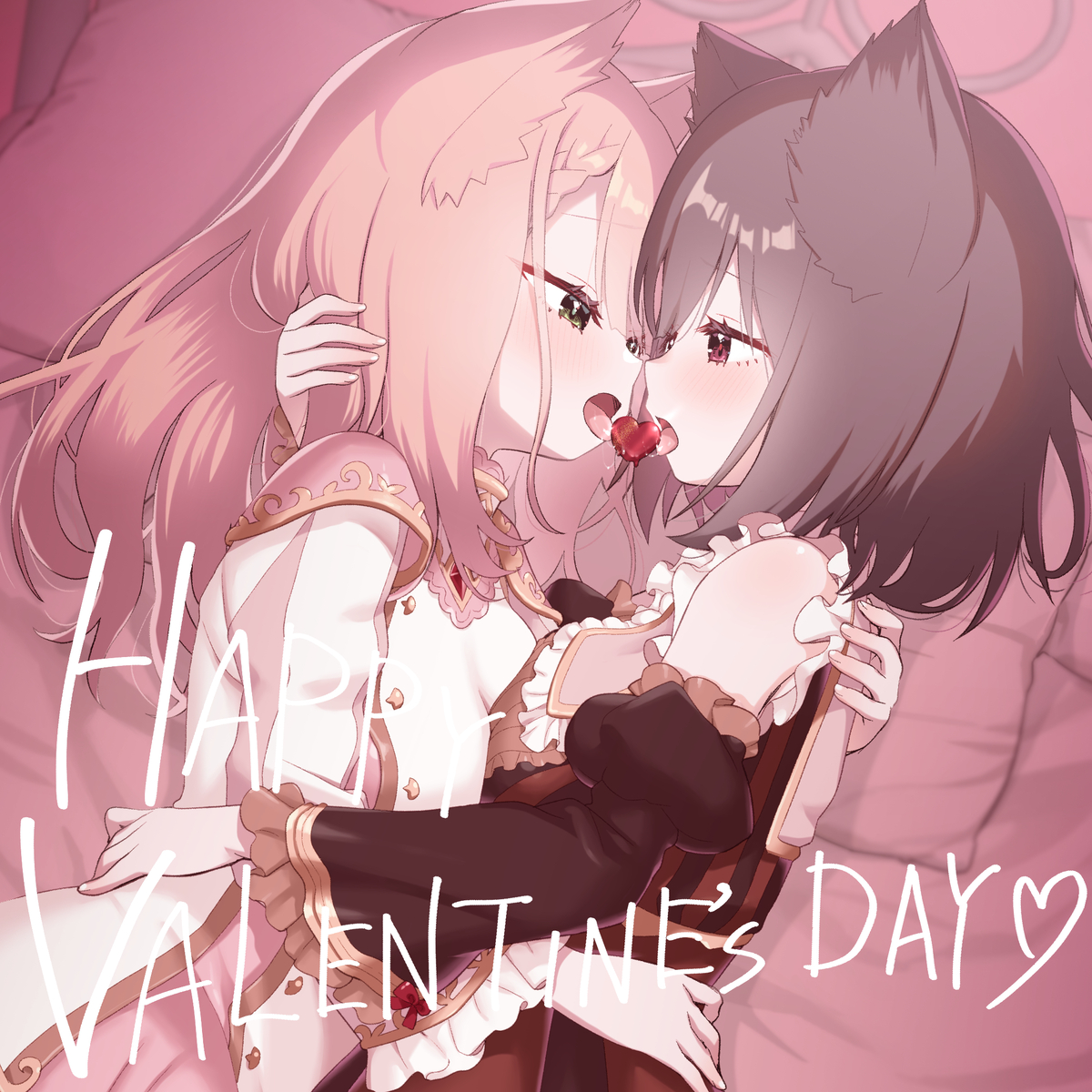 This is a pixiv picture whose title is バレンタインイラスト2026.