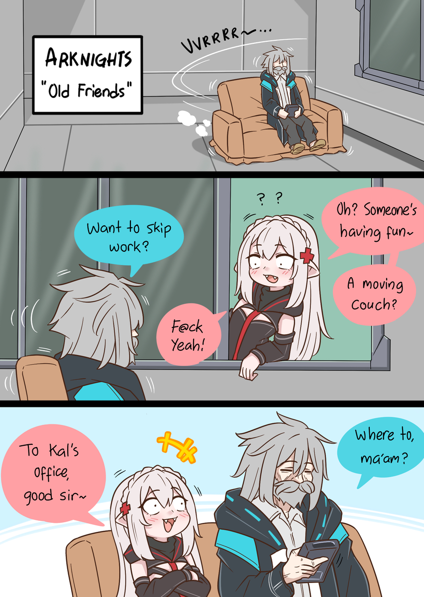 This is a pixiv picture whose title is Old Friends.