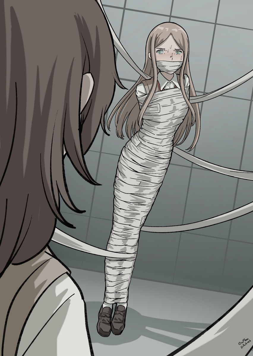 This is a pixiv picture whose title is Tsukasa Mummified.