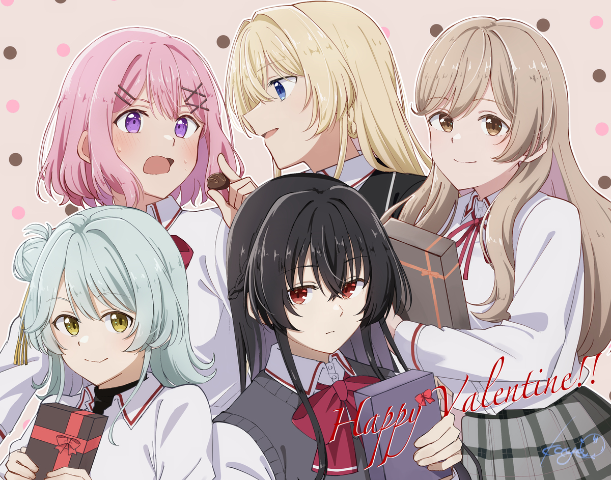 This is a pixiv picture whose title is バレンタインとか、ムリ！？.