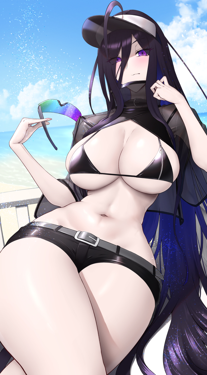 This is a pixiv picture whose title is オリキャラ　水着.