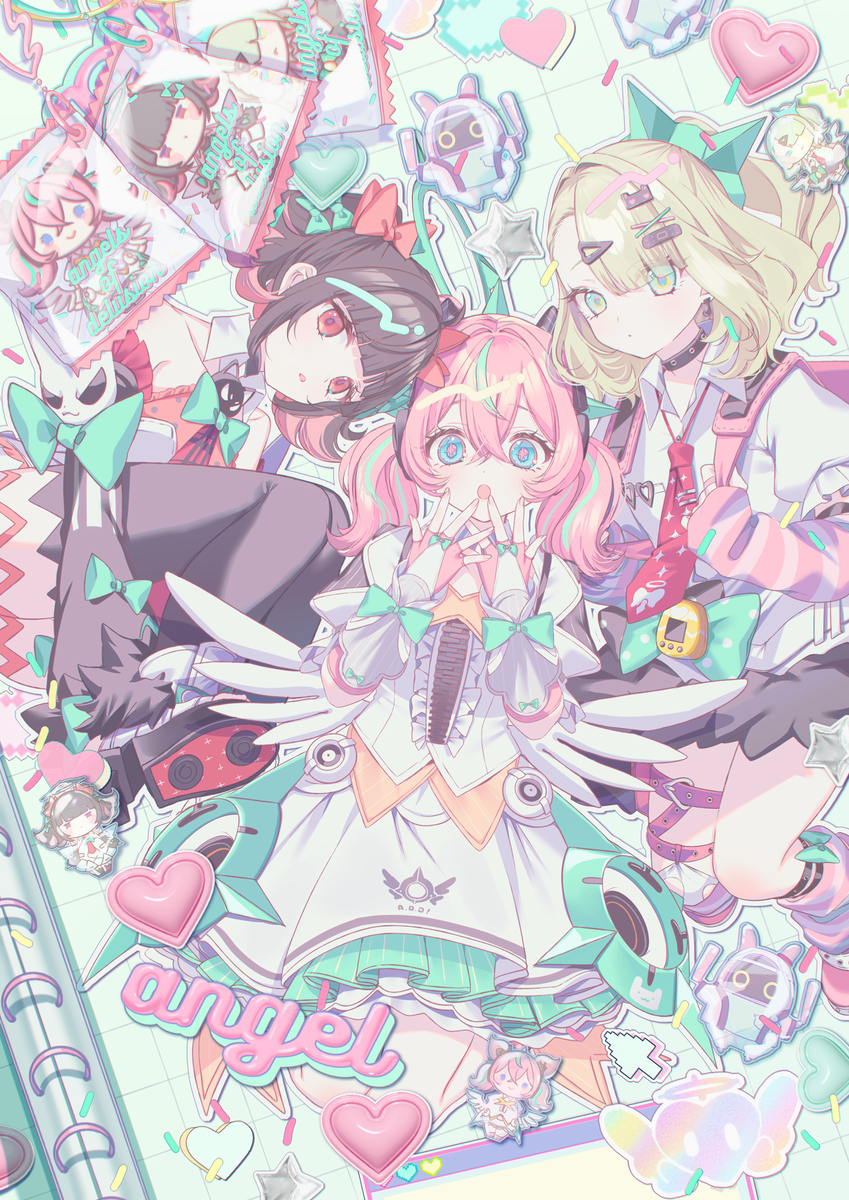 This is a pixiv picture whose title is 妄想エンジェル.