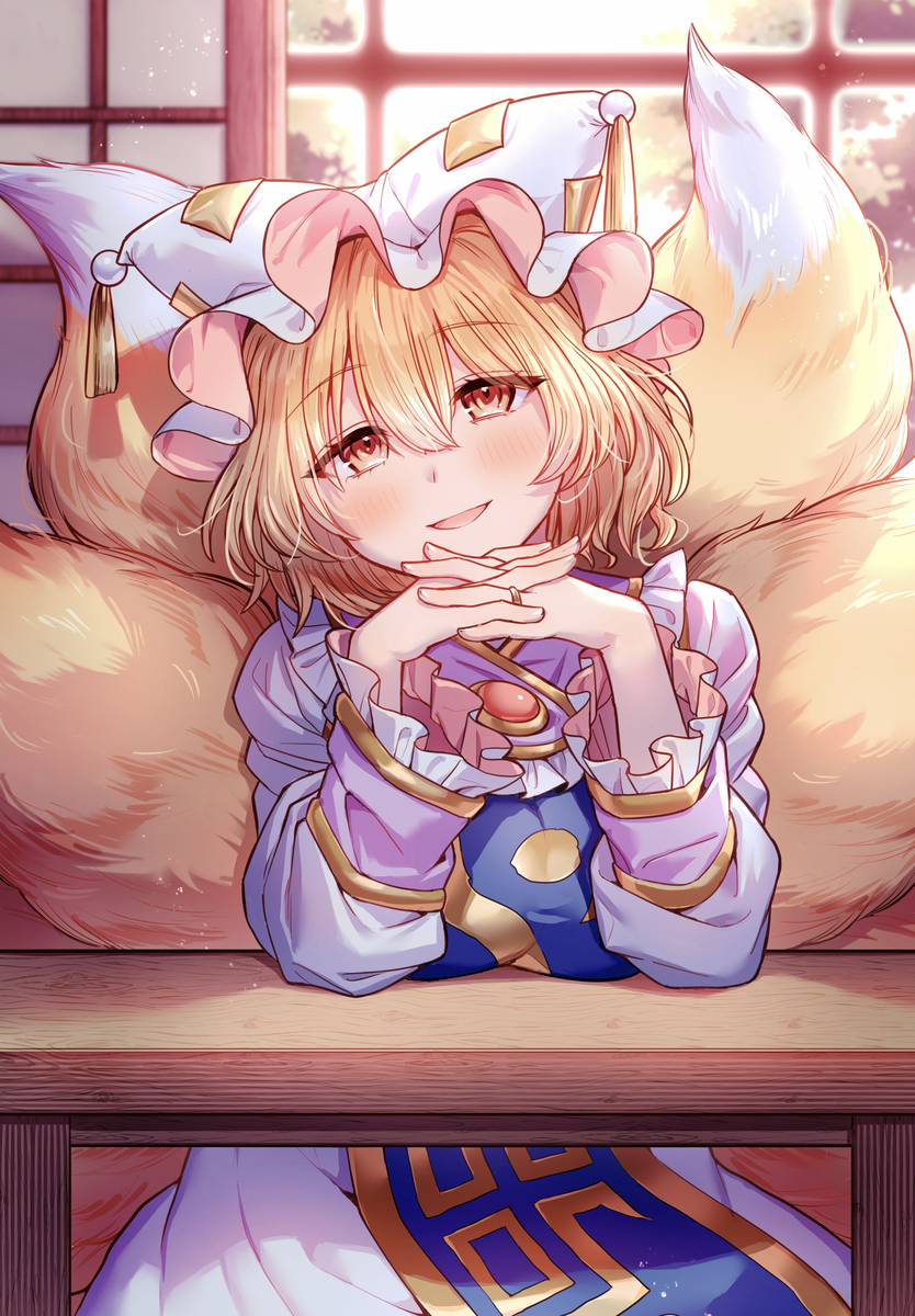 This is a pixiv picture whose title is 🦊❤️.