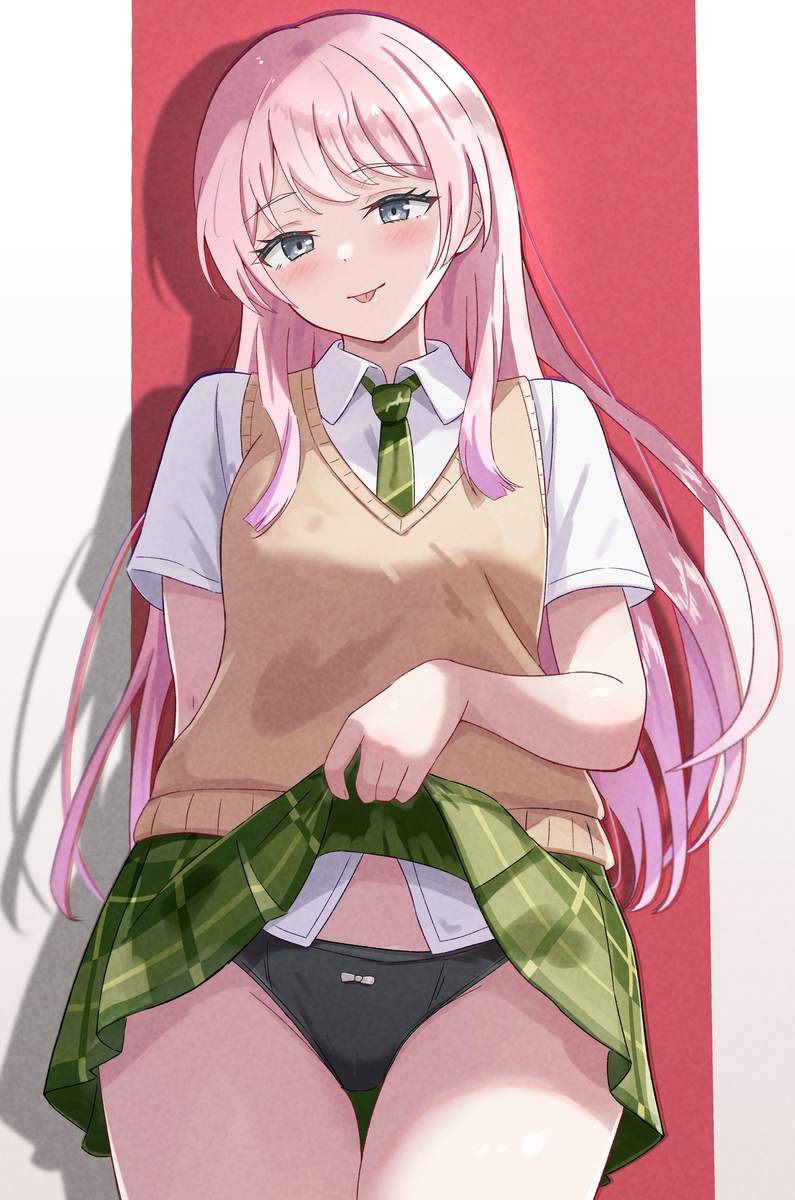 This is a pixiv picture whose title is 愛音ちゃん（パンチラ）.