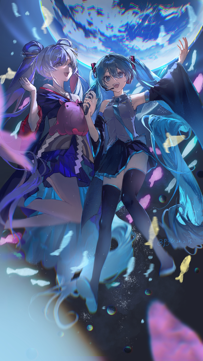 This is a pixiv picture whose title is lonely universe.