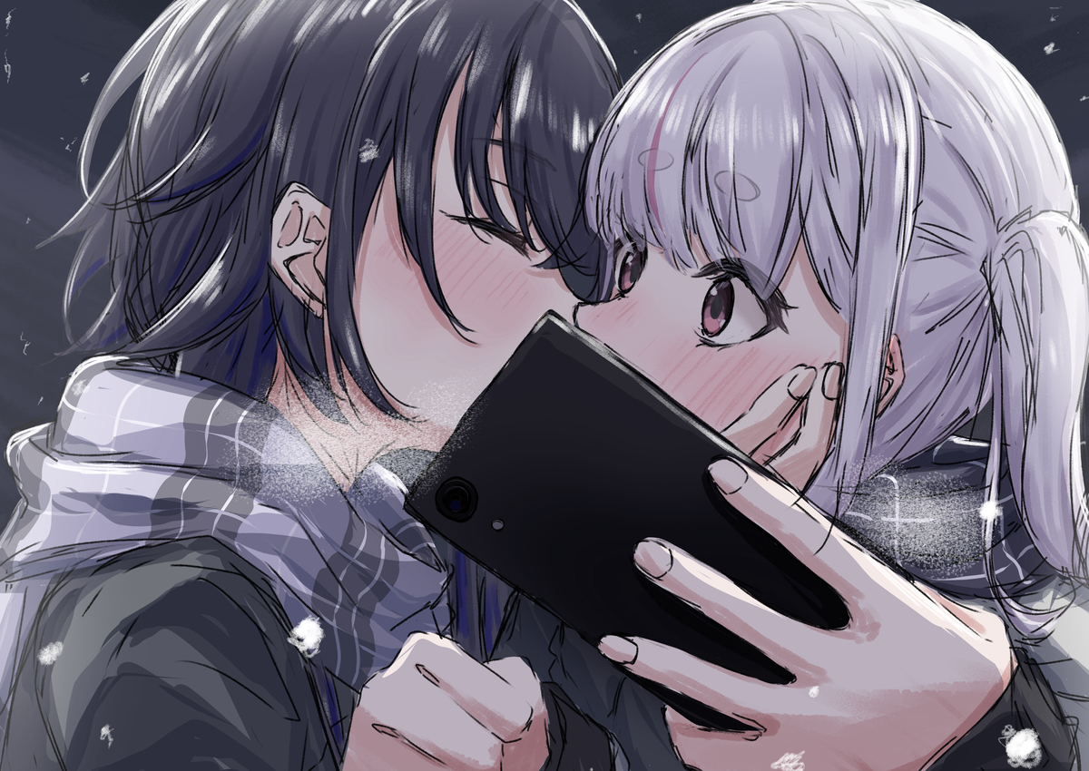 This is a pixiv picture whose title is 「…っ！」.