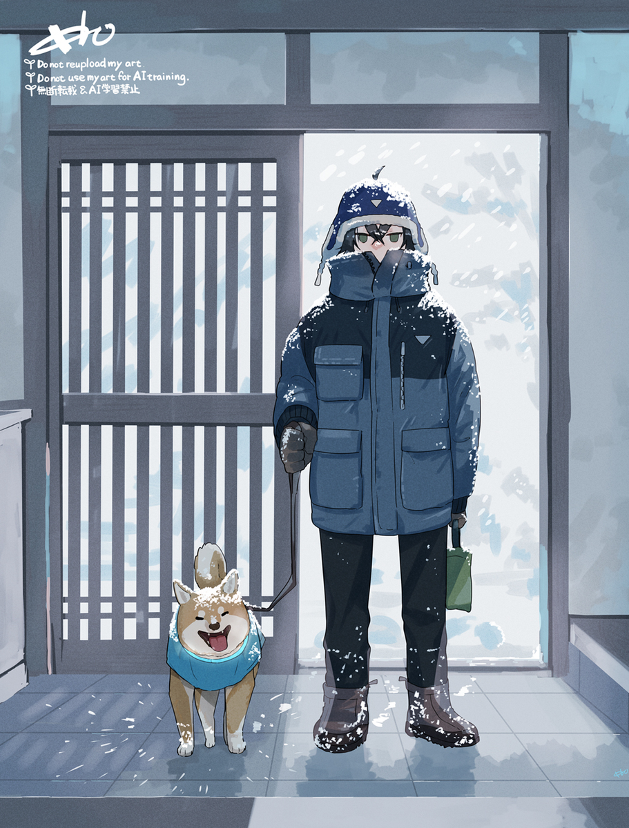 This is a pixiv picture whose title is それでも散歩に行くものたち.