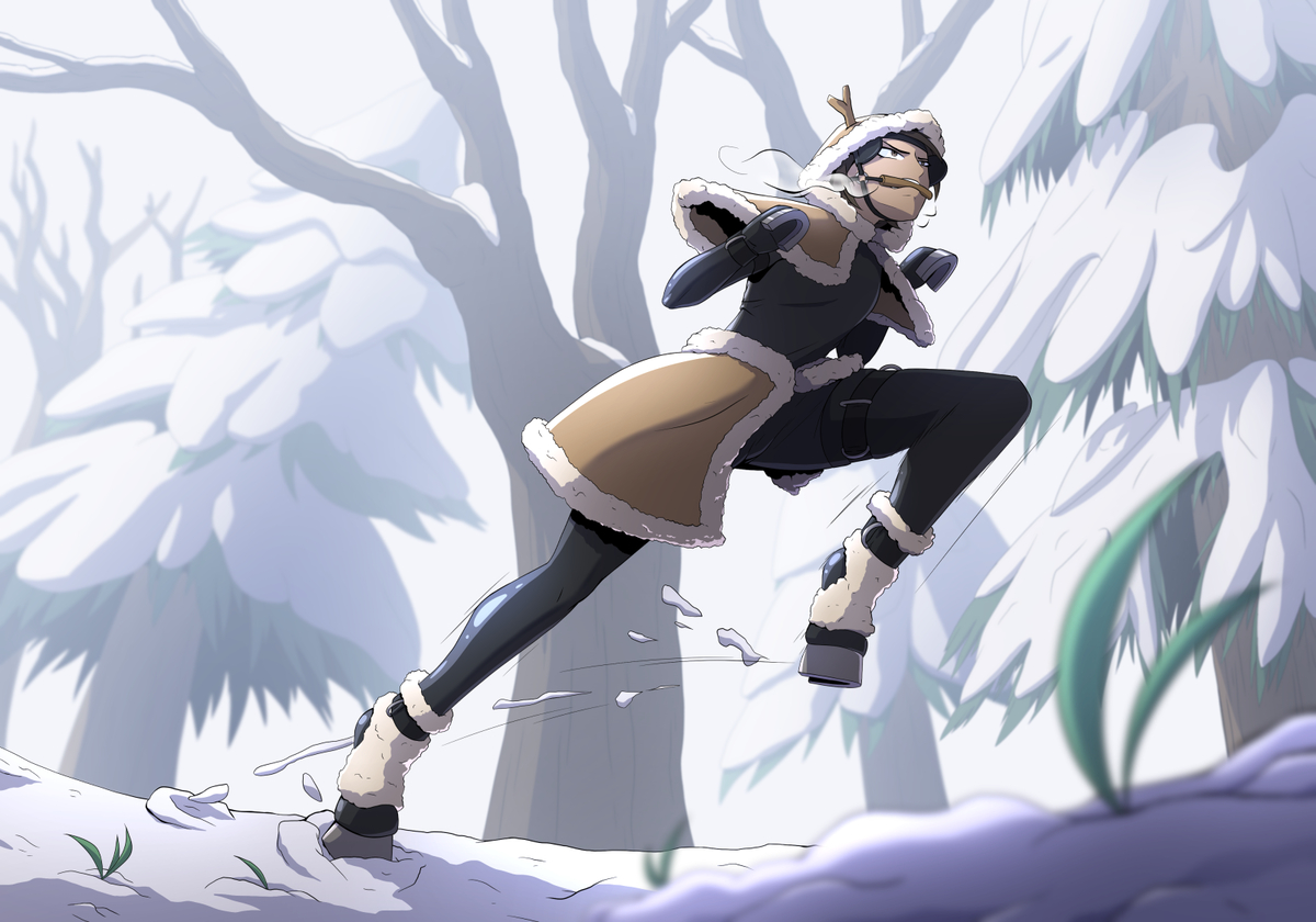 This is a pixiv picture whose title is Winter Run.