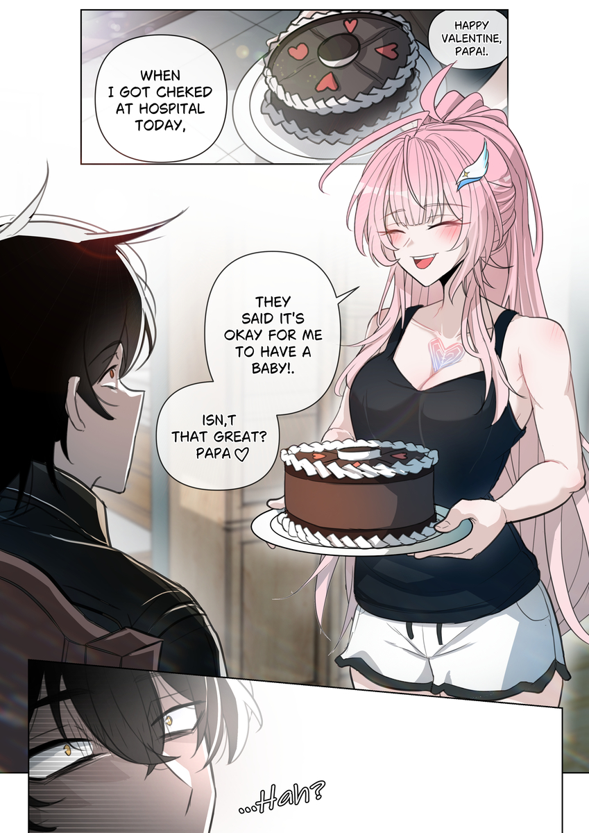 This is a pixiv picture whose title is Valentine with papa.