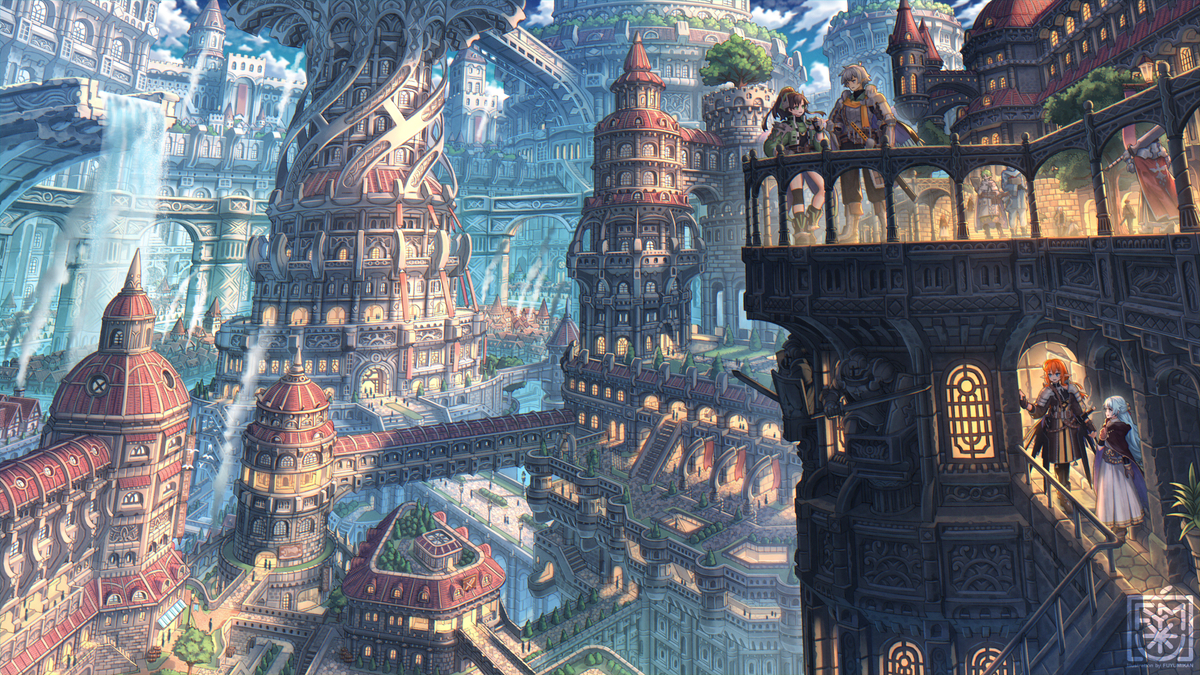 This is a pixiv picture whose title is 最果てを望む.