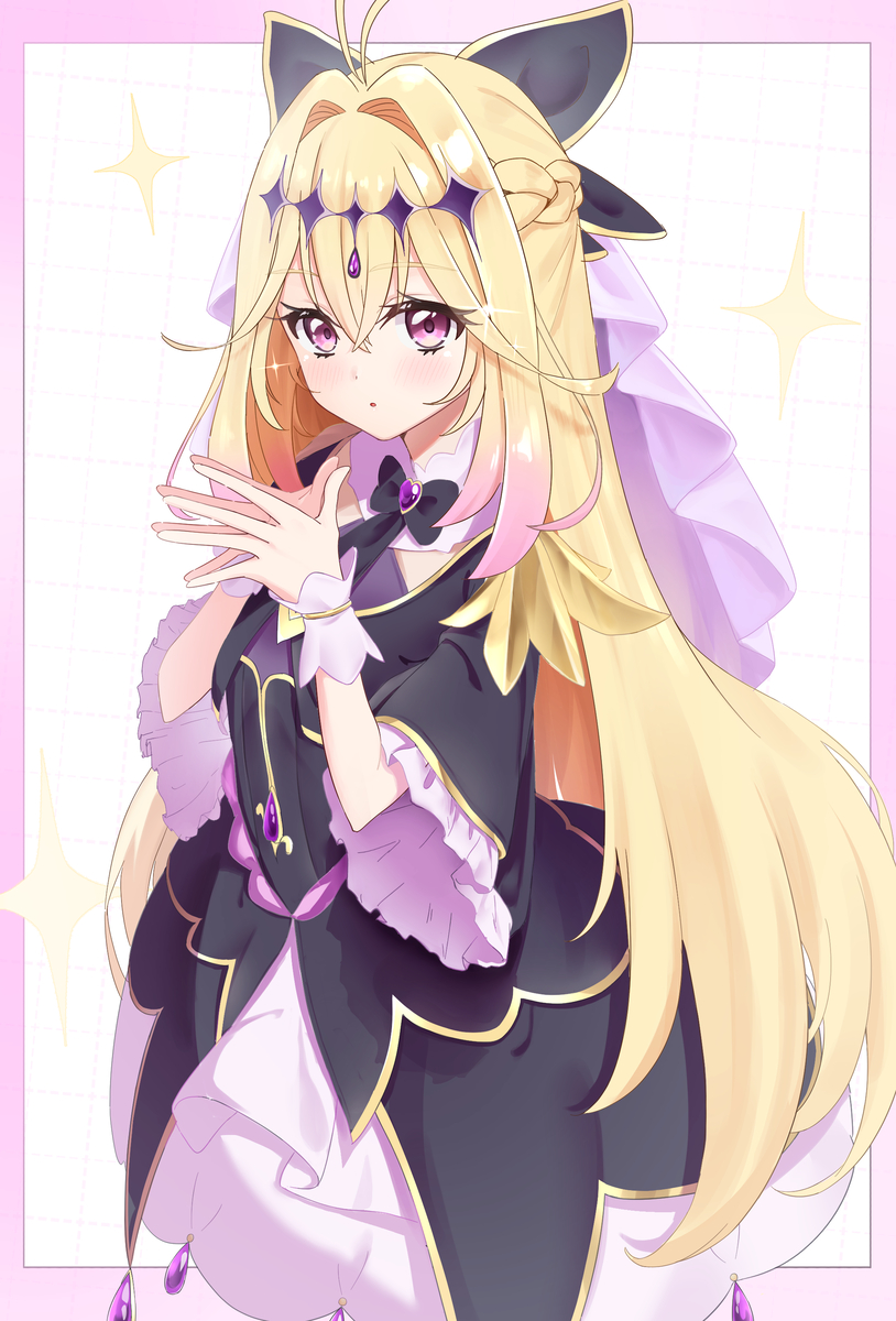 This is a pixiv picture whose title is キュアアルカナちゃんの上目遣い.