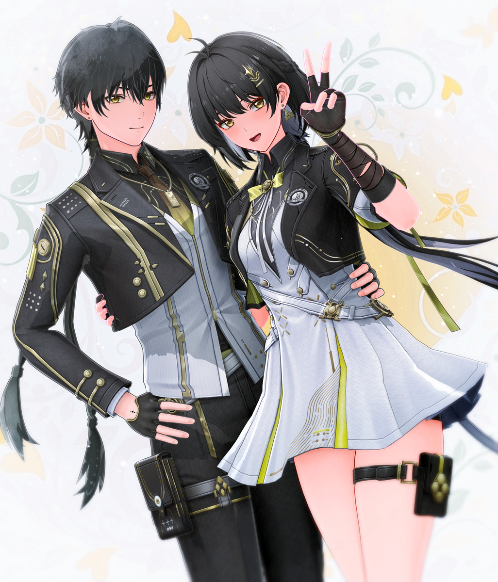 This is a pixiv picture whose title is 【MMD鳴潮】 漂泊者さん その６.