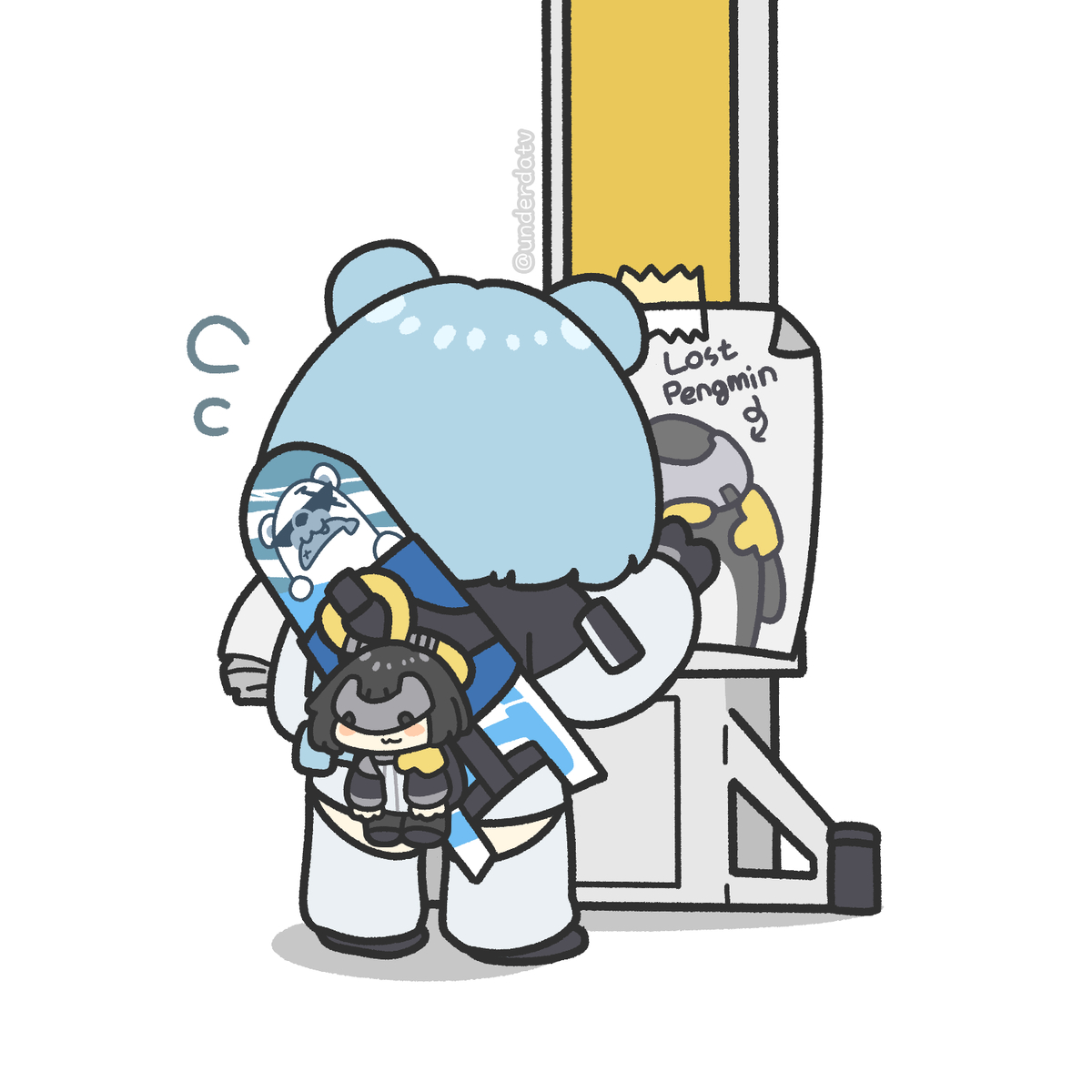 This is a pixiv picture whose title is 집나간 뗑컨 찾아요 ㅠㅠㅠㅠ.