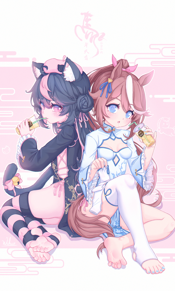 This is a pixiv picture whose title is 马年大吉.