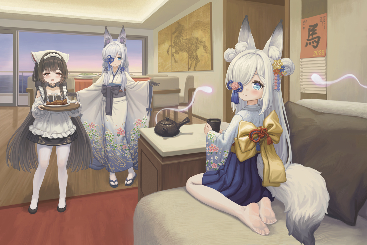 This is a pixiv picture whose title is 春节快乐！.