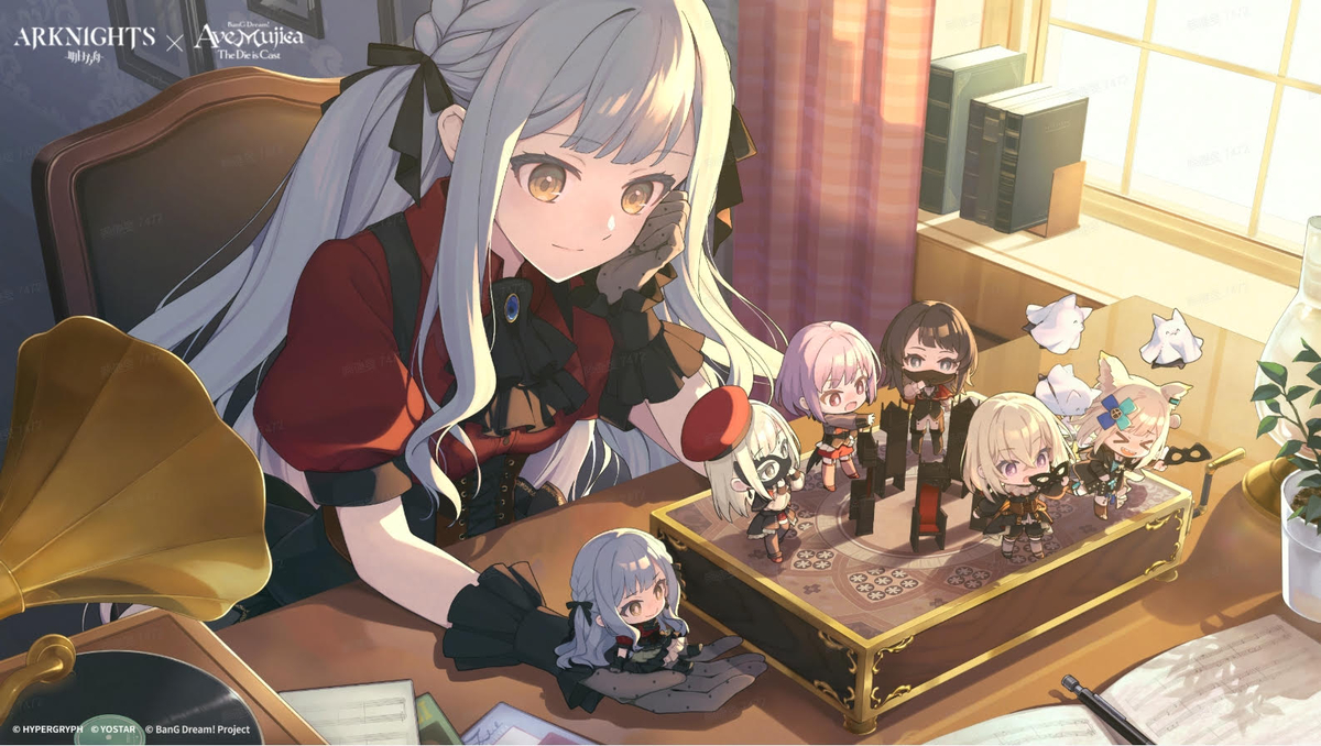 This is a pixiv picture whose title is アヴェムジカコラボ記念イラスト.