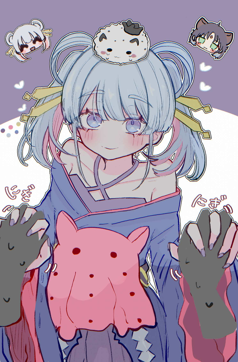 This is a pixiv picture whose title is ロリ月見ヤチヨ.