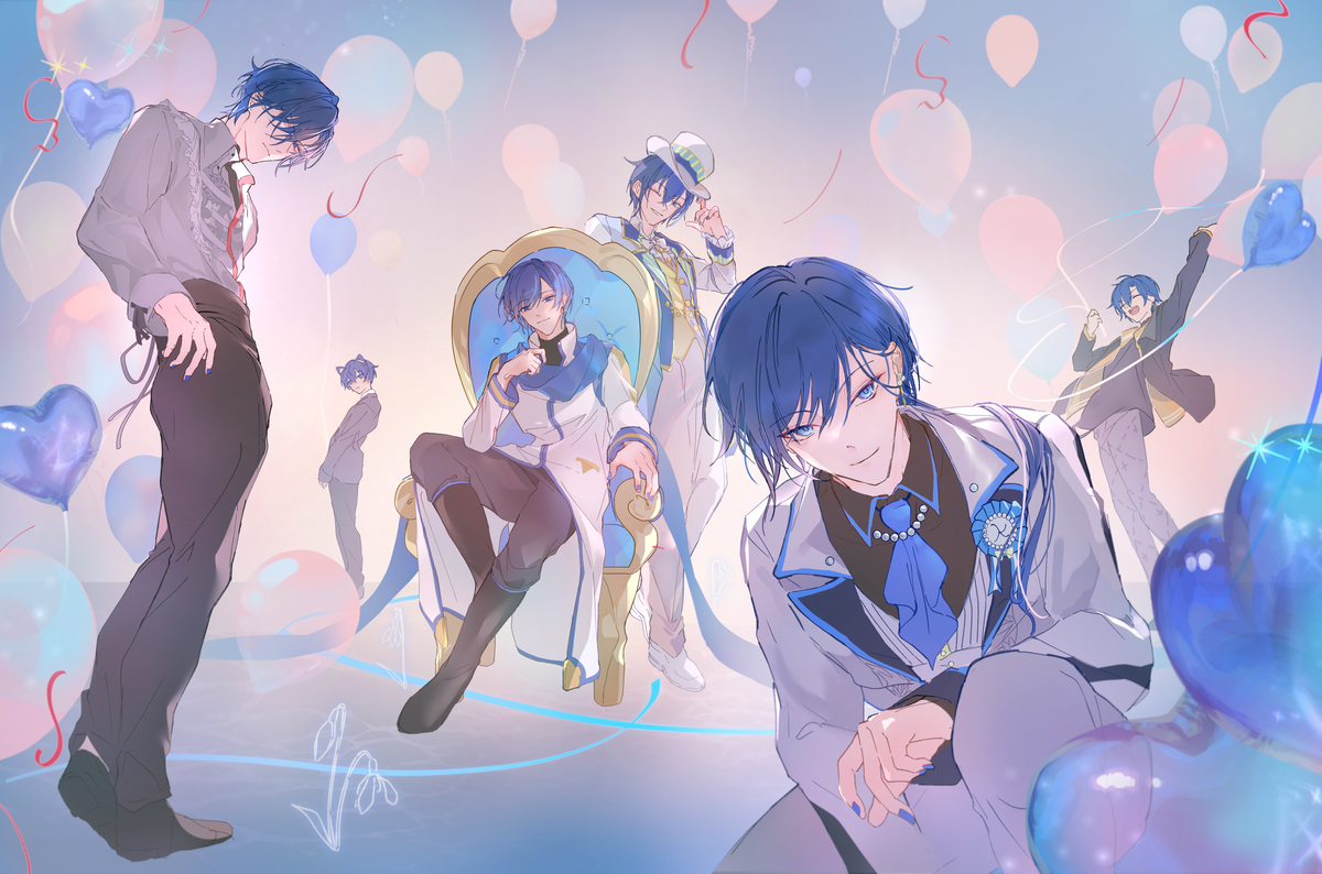 This is a pixiv picture whose title is KAITO 20th.