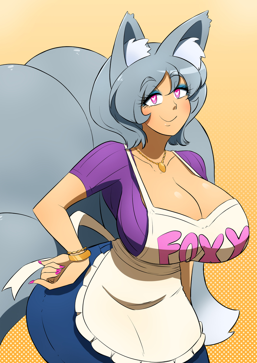 This is a pixiv picture whose title is Foxy Mama.