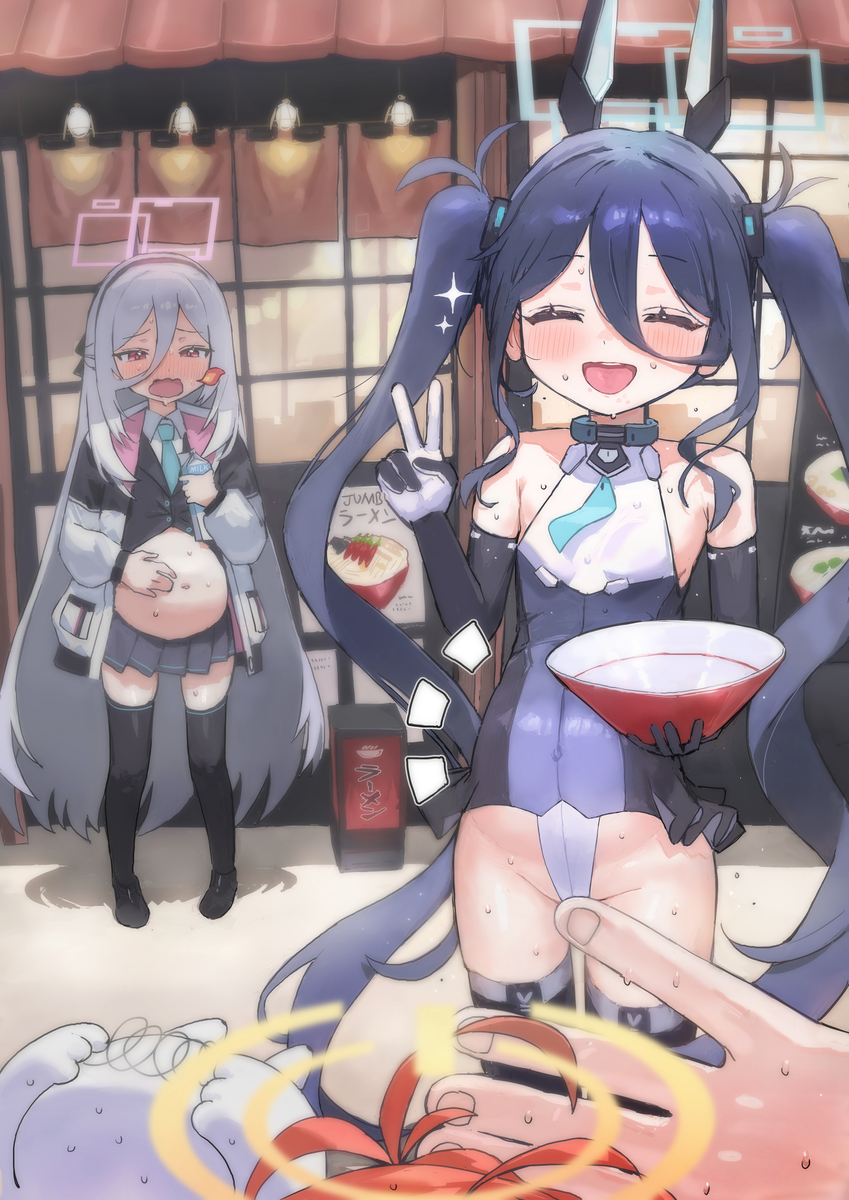 This is a pixiv picture whose title is いっぱいたべました！.