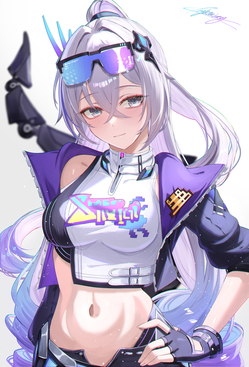 This is a pixiv picture whose title is 銀狼.