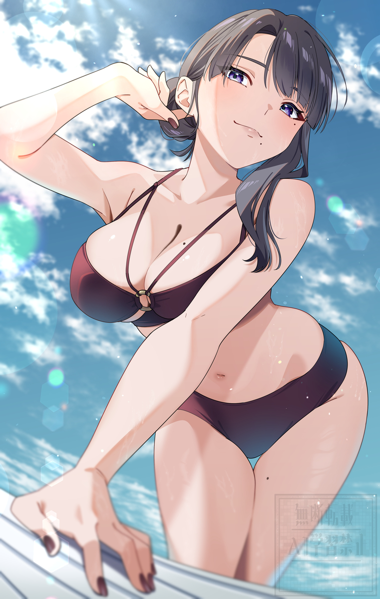 This is a pixiv picture whose title is 🏖.