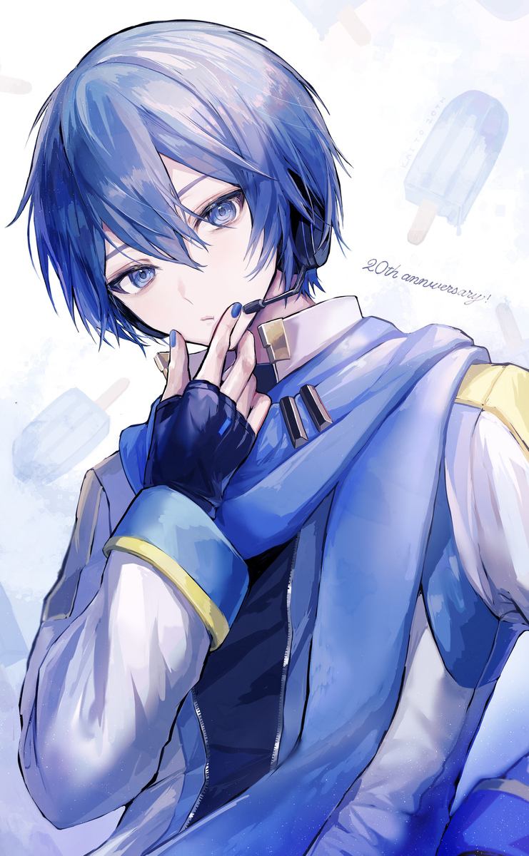 This is a pixiv picture whose title is 20th anniversary💙.