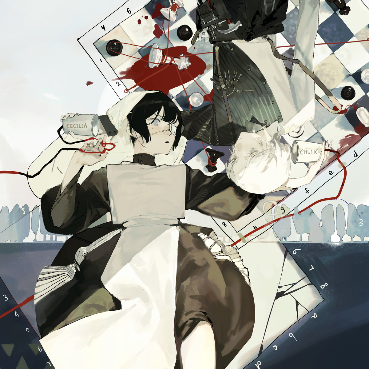 This is a pixiv picture whose title is 別紙.