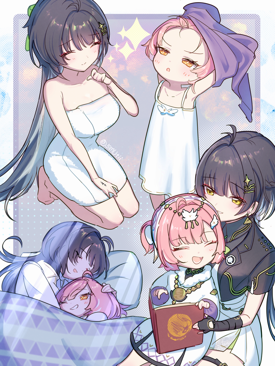 This is a pixiv picture whose title is ちいさなエイメスと漂泊者.