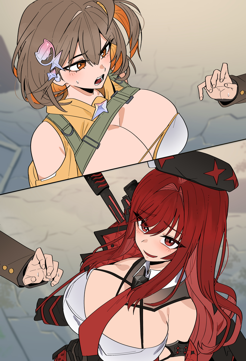 This is a pixiv picture whose title is 낙서들.