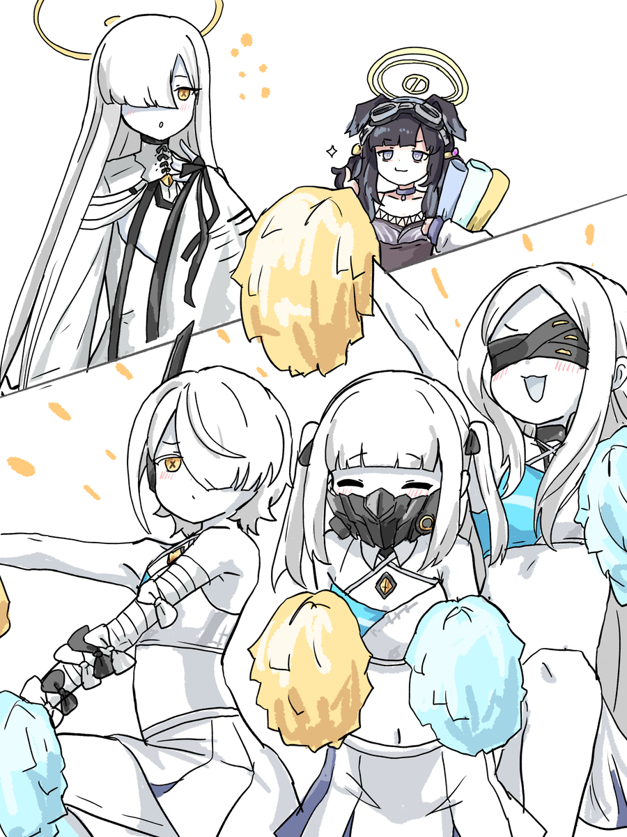 This is a pixiv picture whose title is お姉様応援し隊.