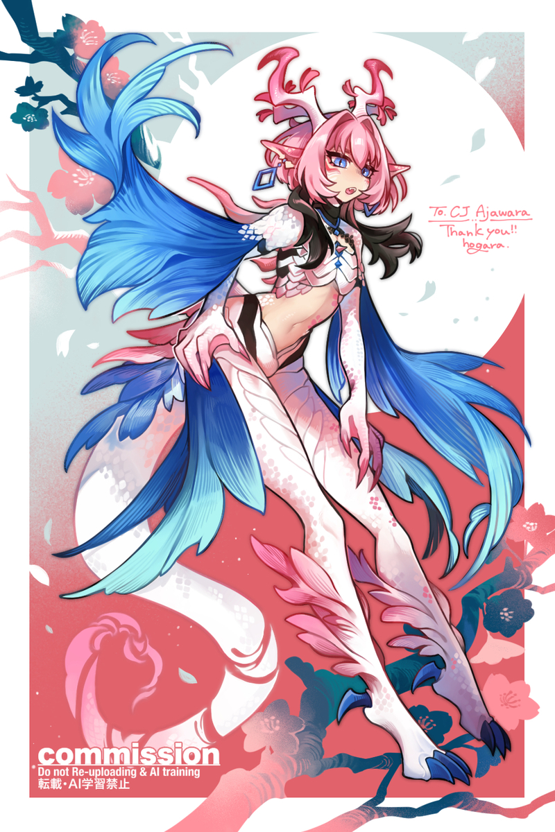 This is a pixiv picture whose title is 【Skeb】ご依頼者様OCさん - another form.