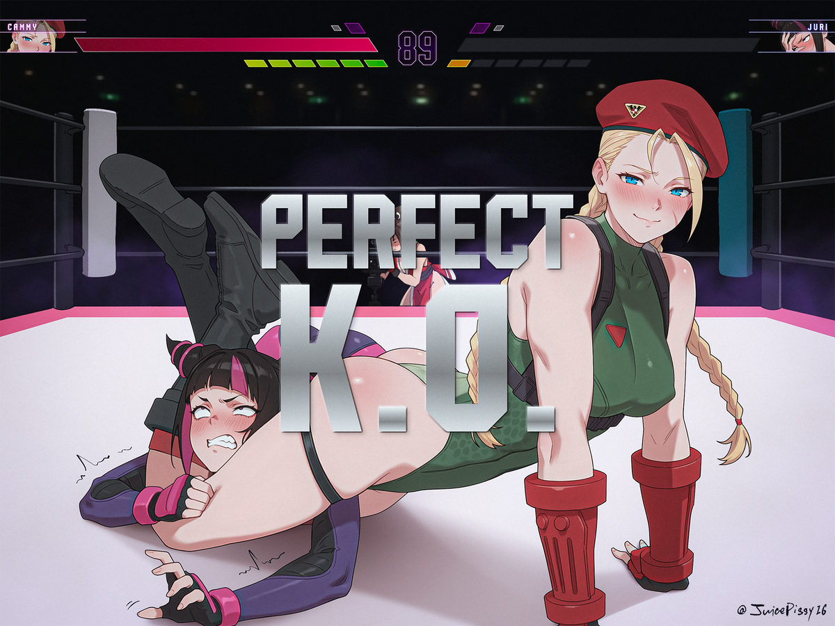 This is a pixiv picture whose title is Juri / Cammy (ジュリ / キャミィ).