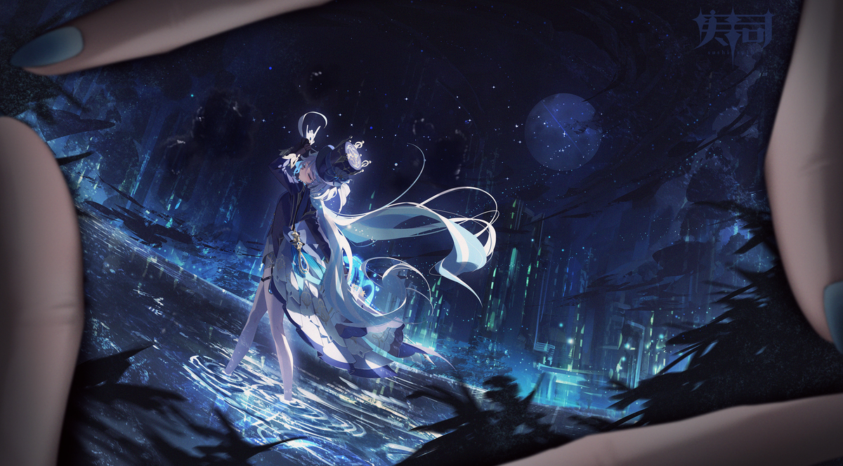 This is a pixiv picture whose title is 罪人の円舞曲.