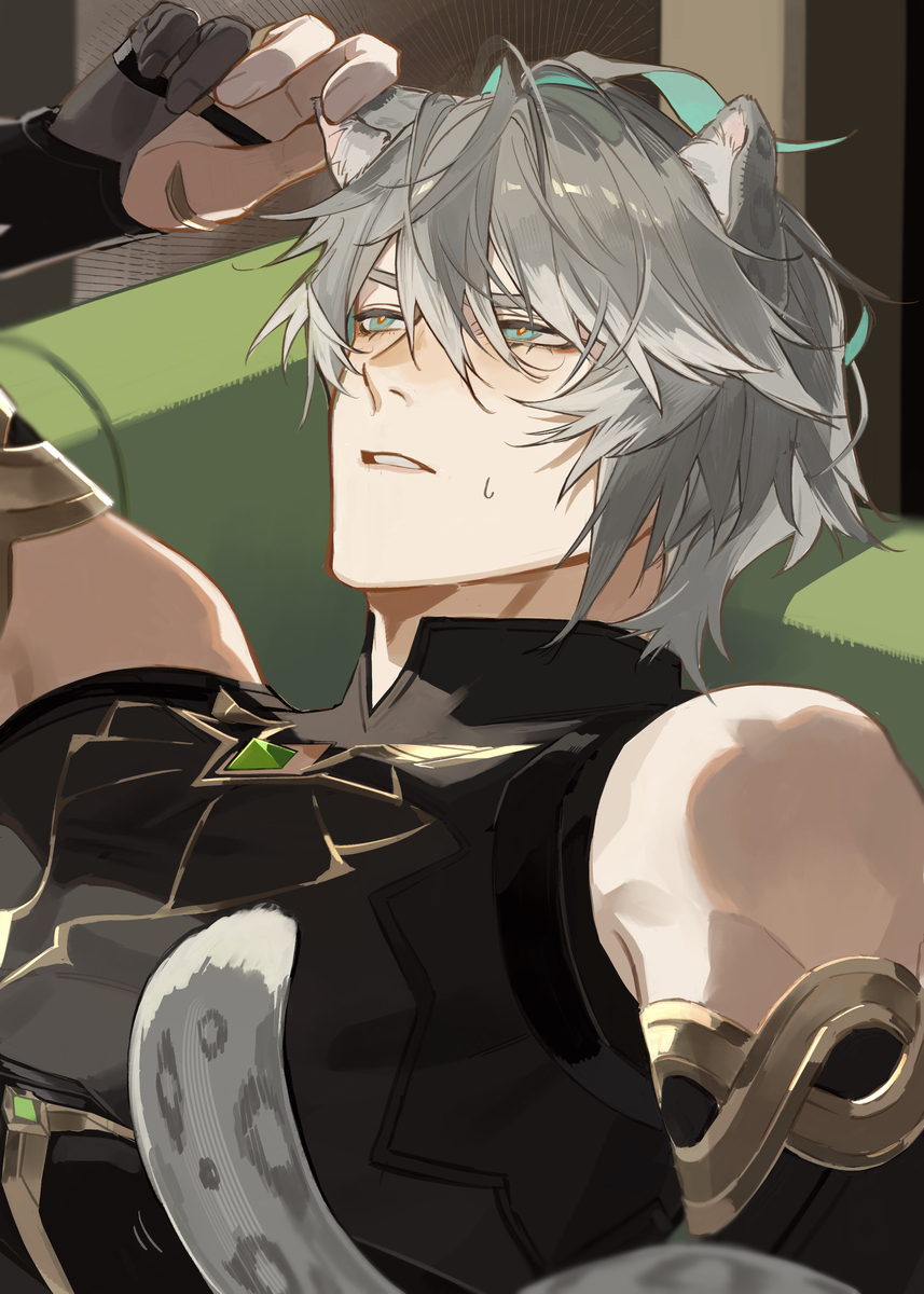 This is a pixiv picture whose title is 「面倒なことになった…」.