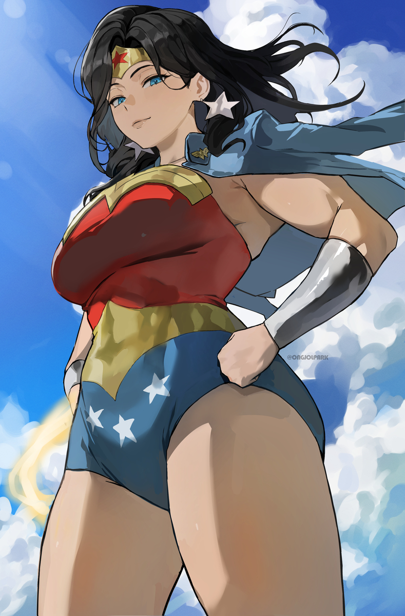 This is a pixiv picture whose title is wonder woman.