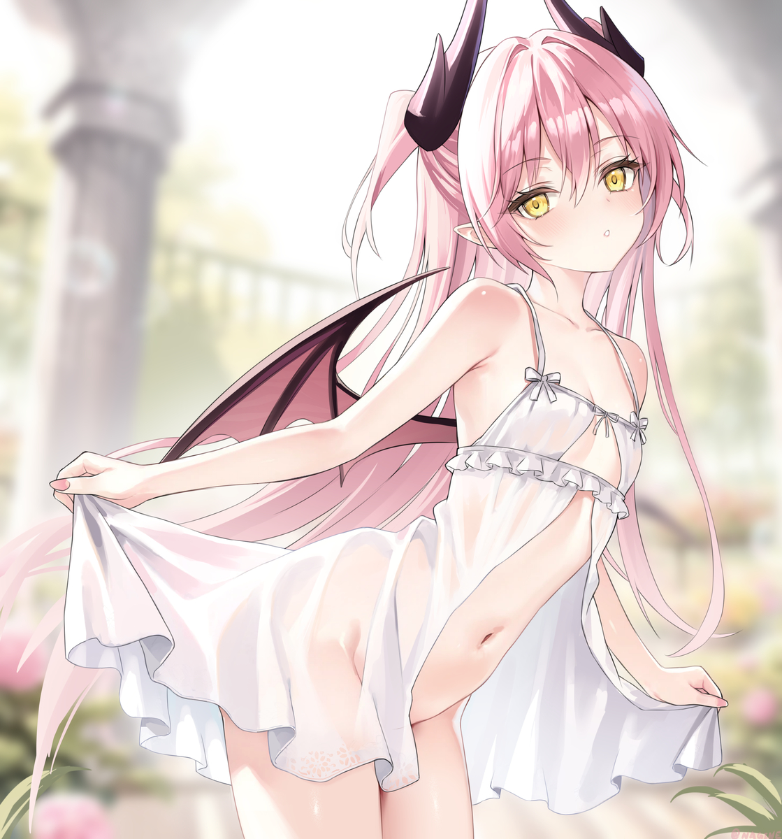 This is a pixiv picture whose title is Garden Demon.