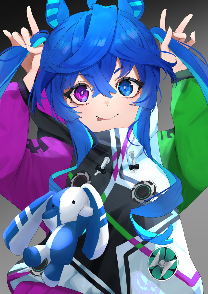 This is a pixiv picture whose title is ツインテール.