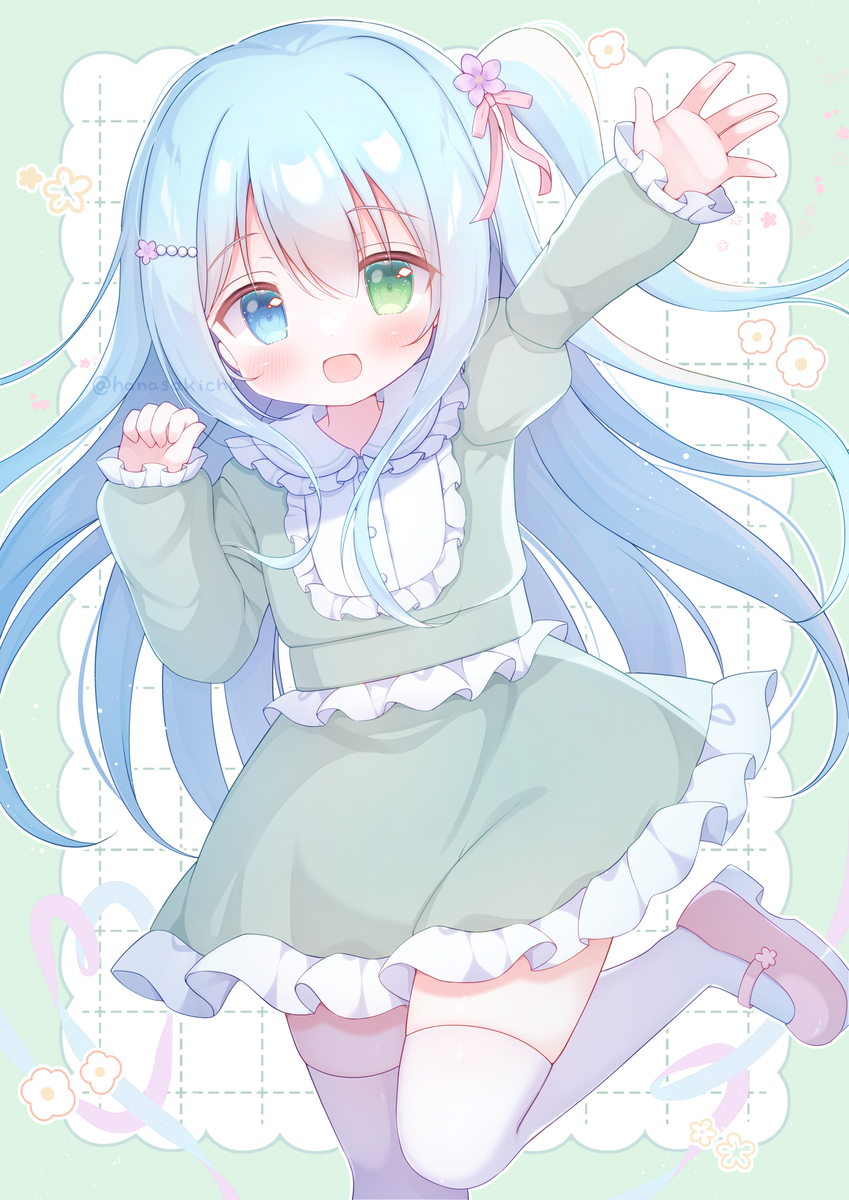 This is a pixiv picture whose title is 🌷🌿.