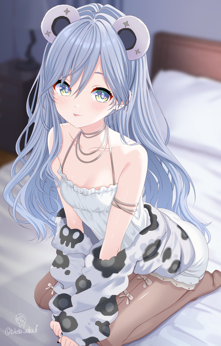 This is a pixiv picture whose title is くろむちゃん！💀⛓.