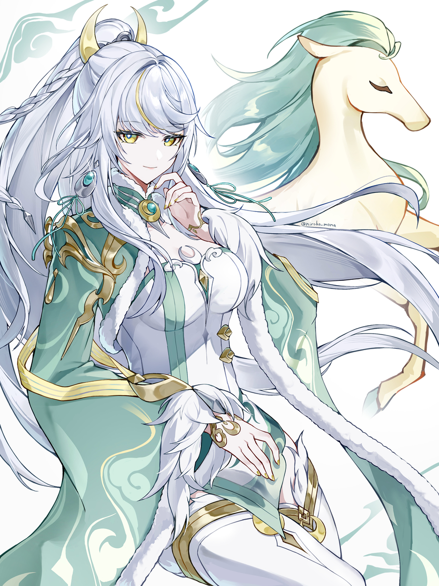 This is a pixiv picture whose title is 兹白.