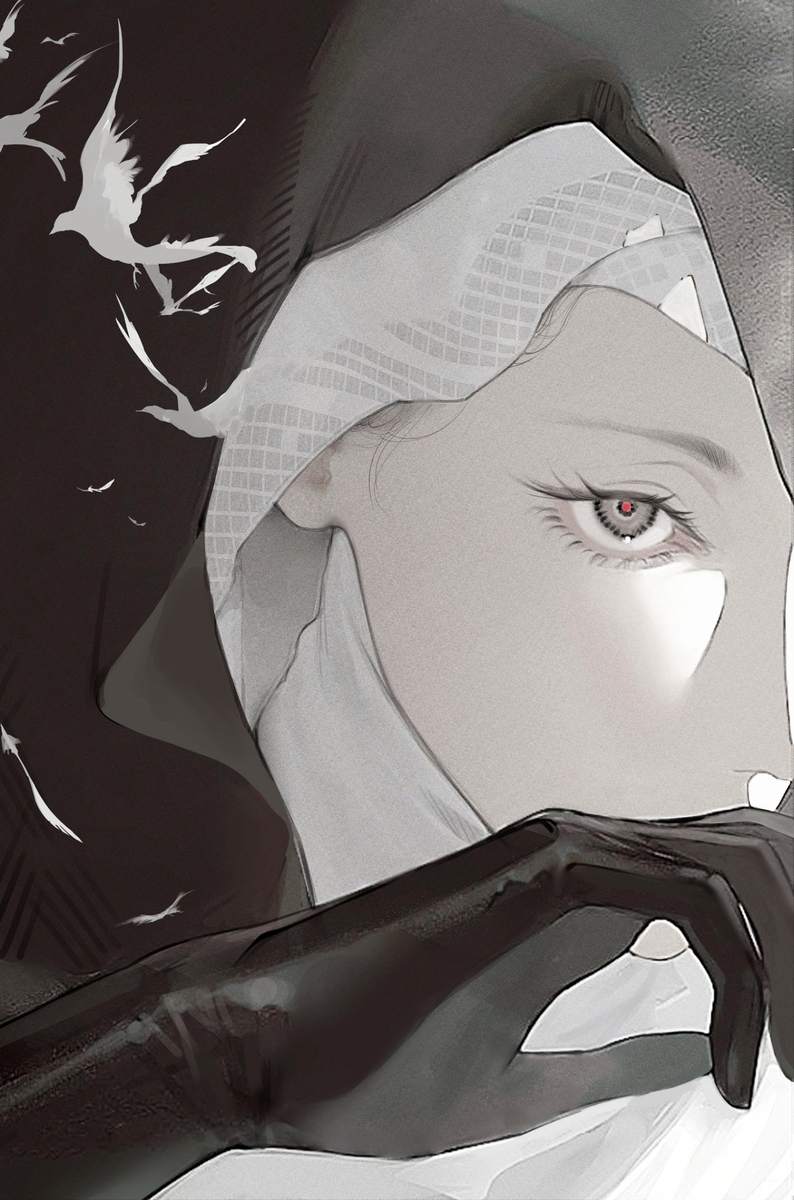 This is a pixiv picture whose title is 葬儀屋.